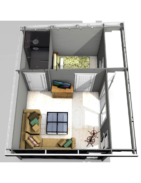 Anneks DORSTENE 40mm 3 rom (20.30m2)