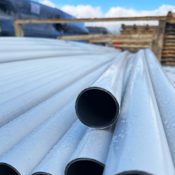 Rør for drivhusramme 50mm hvit, lengde 5,5m