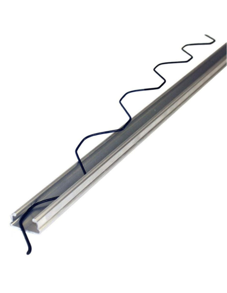 Aluminiumsprofil med GreenClick filmfestewire, 2,4 m