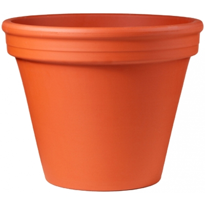 Blomsterpotte keramikk 14cm brun