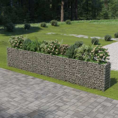 Gabion høybed galvanisert stål 540x50x100 cm