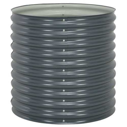 Høybed 80x80x81 cm galvanisert stål grå