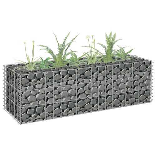 Gabion høybed galvanisert stål 90x30x30 cm