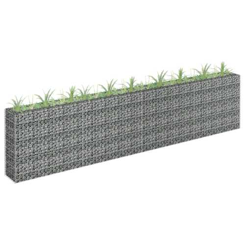 Gabion høybed galvanisert stål 360x30x90 cm