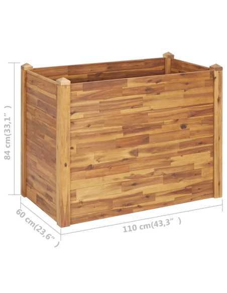 Høybed 110x60x84 cm heltre akasie