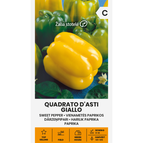 Paprika QUADRATO D'ASTI GIALLO