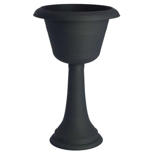 Blomsterpotter på fot 58cm grå