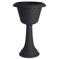 Blomsterpotter på fot 58cm grå