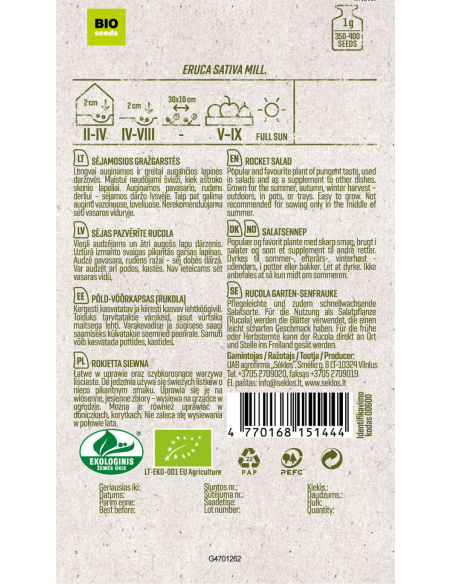 Ruccola SALAD ORGANIC