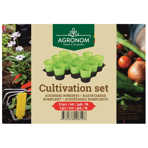 Plastpotter 6cm 12stk, grønn