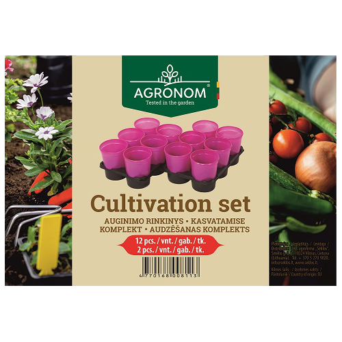 Plastpotter 6cm 12stk, rosa