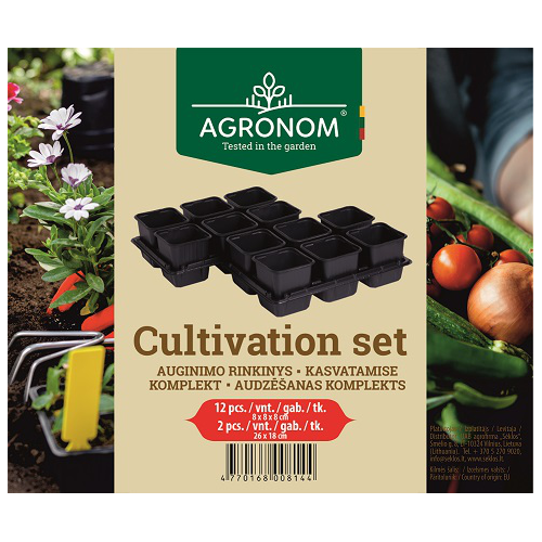 Spirepottene 8cm 12stk svart