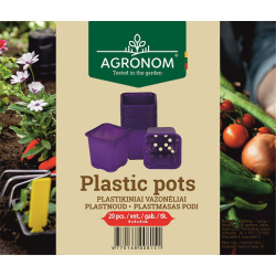 Plastpotte 8cm 20stk fløyel