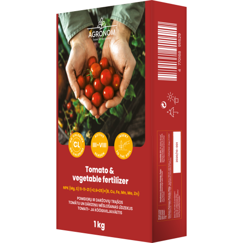 Gjødsel For Tomater Og Grønnsaker 1kg