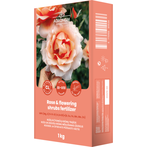 Gjødsel For Roser Og Blomstrende Busker 1kg