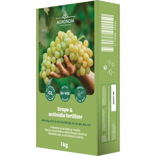 Gjødsel for druer og actinidia 1kg AGRONOM