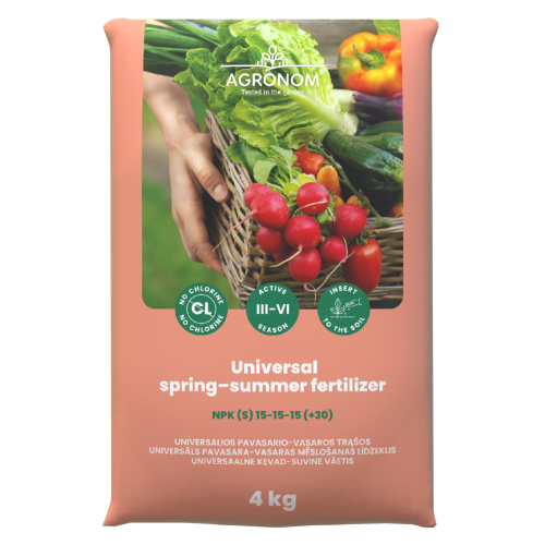 Vår-sommergjødsel 4kg AGRONOM