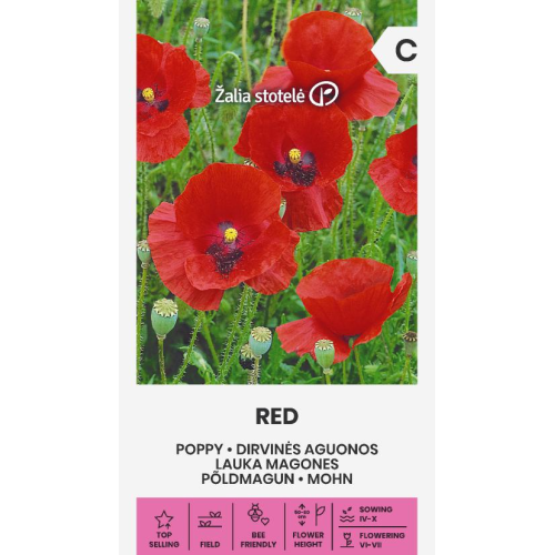 Kornvalmue Red