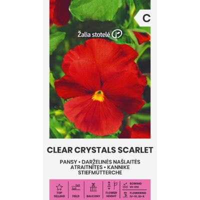 Stemorsblomster CLEAR CRYSTALS SCARLET