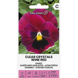 Stemorsblomster CLEAR CRYSTALS WINE RED
