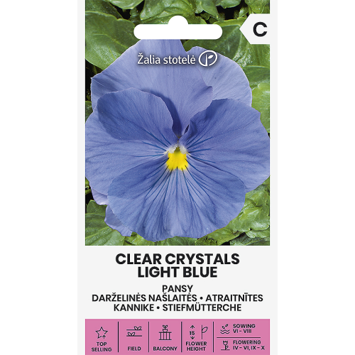Stemorsblomster CLEAR CRYSTALS LIGHT BLUE