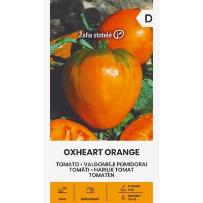 Tomat OXHEART ORANGE 25stk frø
