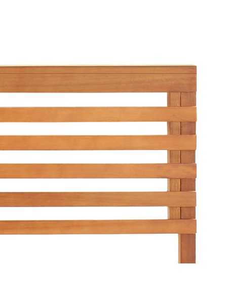 Utendørs hjørnebenk 140 cm heltre akasie