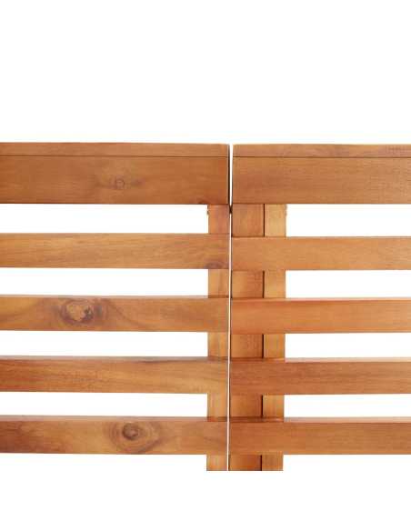 Utendørs hjørnebenk 140 cm heltre akasie