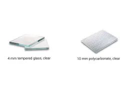 Drivhusglass sammenlignet med kanal polykarbonat